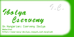 ibolya cserveny business card